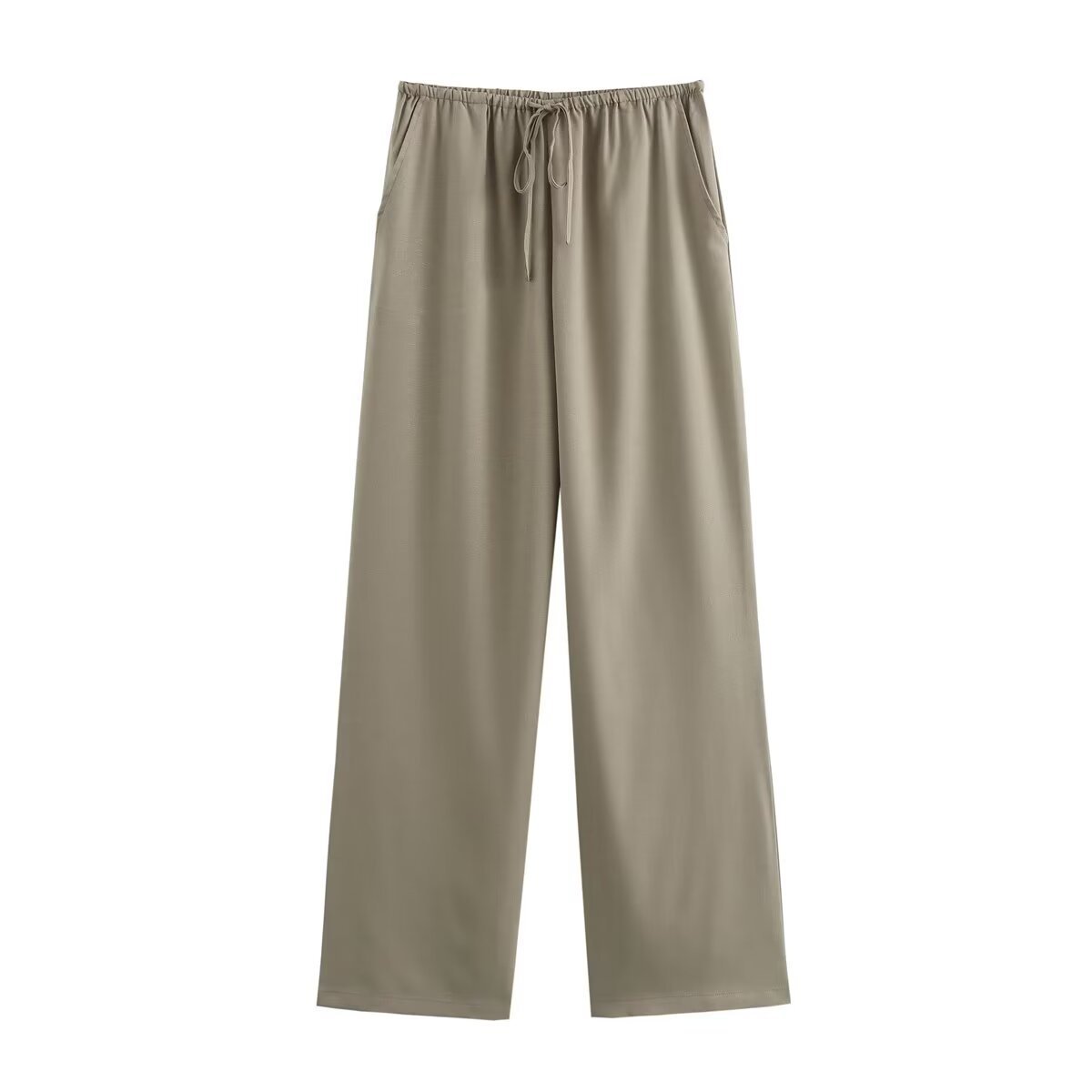 Texture Double Breasted Kimono Top Drawstring Pants Suit