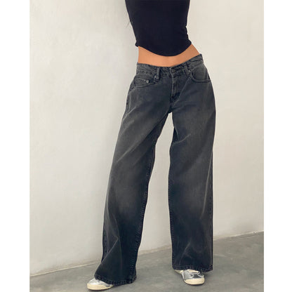 Jeans pants for women with wide legs