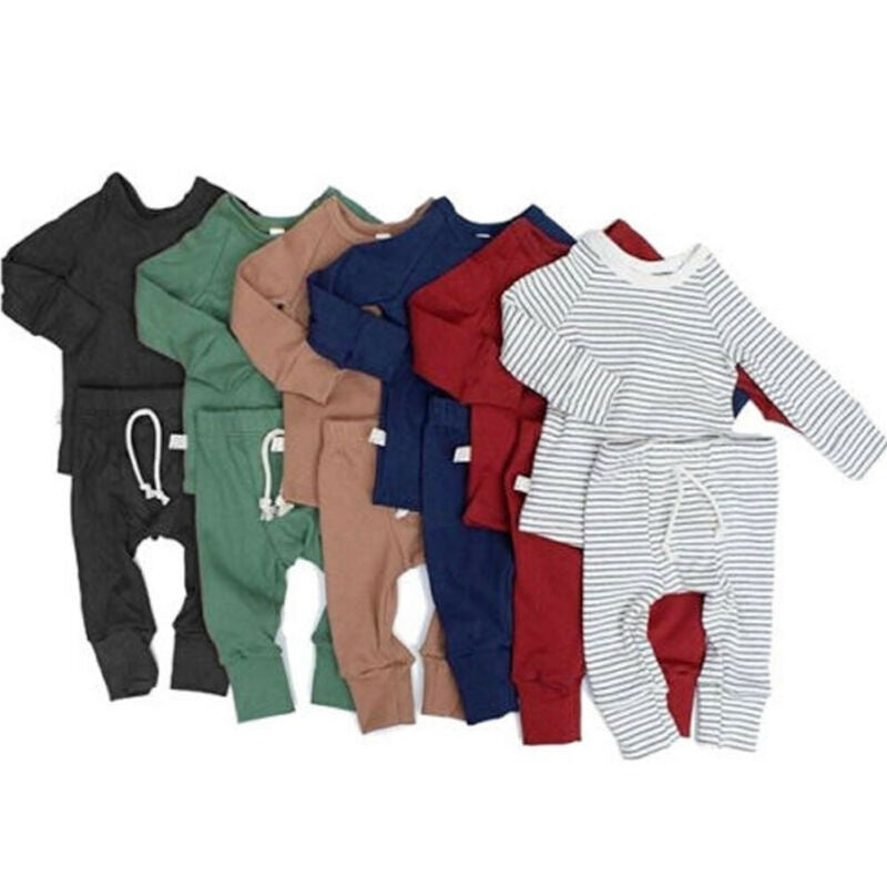 Strampler Baumwoll Trainingsanzug Set Baby Kinder Kleidung