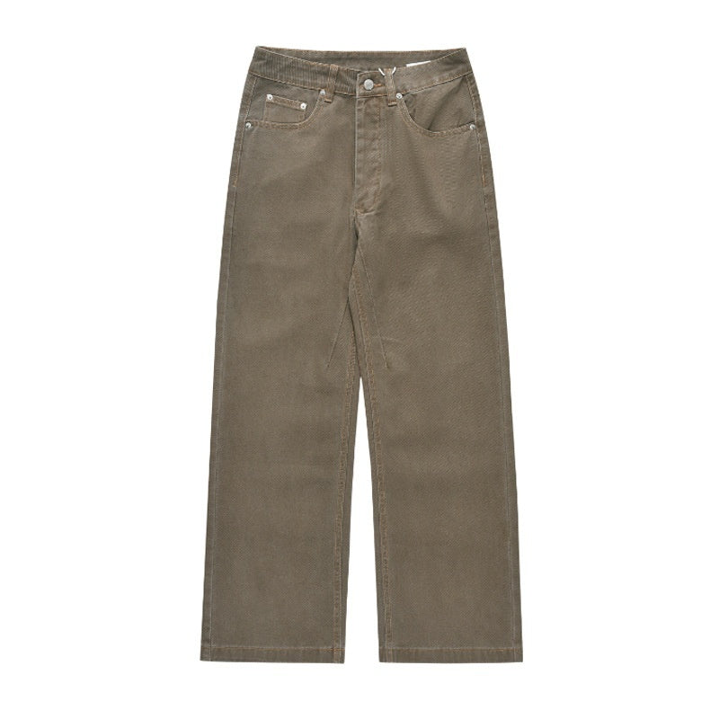 New American Style Retro Hong Kong Style Japanische Lose Gerade Jeans für Männer