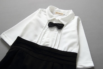 Baby Jungen Gentleman Kleid Langarm-Anzug