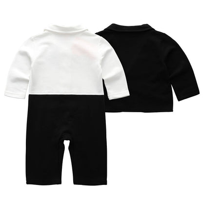 Baby Jungen Gentleman Kleid Langarm-Anzug