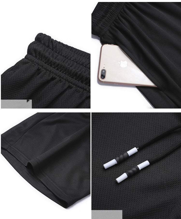 Sports Suit Men Round Neck Gradient Short Sleeves Shorts Quick-Drying Running Casual Two-Piece Suit