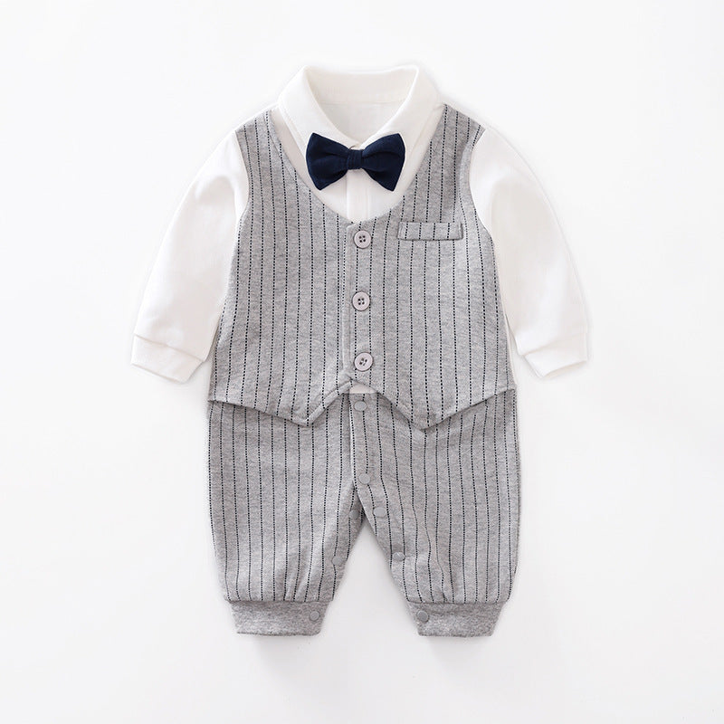 Baby Strampler Frühling und Herbst Modelle Außenhandel Gentleman Baby Kleidung Langarm Baby Kleidung