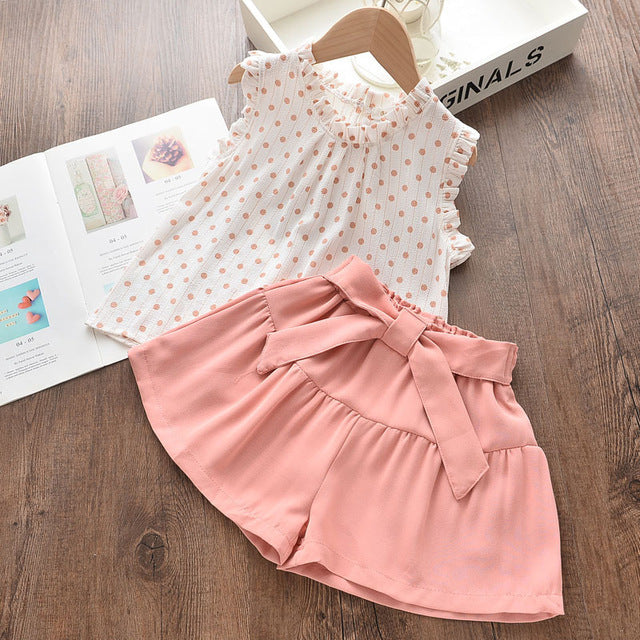 Summer Kids Girls Clothes T-shirt and Shorts for Girls