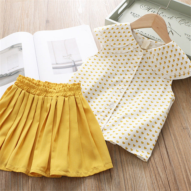 Summer Kids Girls Clothes T-shirt and Shorts for Girls