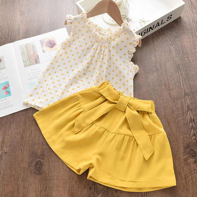 Summer Kids Girls Clothes T-shirt and Shorts for Girls