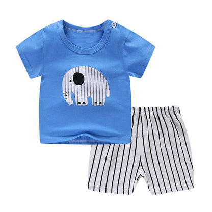 Sommer Neugeborenes Baby Jungen Kleidung Kinder Kleidung Set für Mädchen Kinder T-Shirt Shorts 2-teiliges Outfit Baumwoll Freizeitkleidung