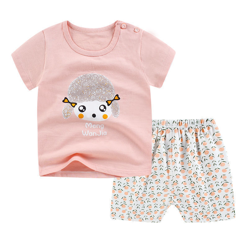 Sommer Neugeborenes Baby Jungen Kleidung Kinder Kleidung Set für Mädchen Kinder T-Shirt Shorts 2-teiliges Outfit Baumwoll Freizeitkleidung