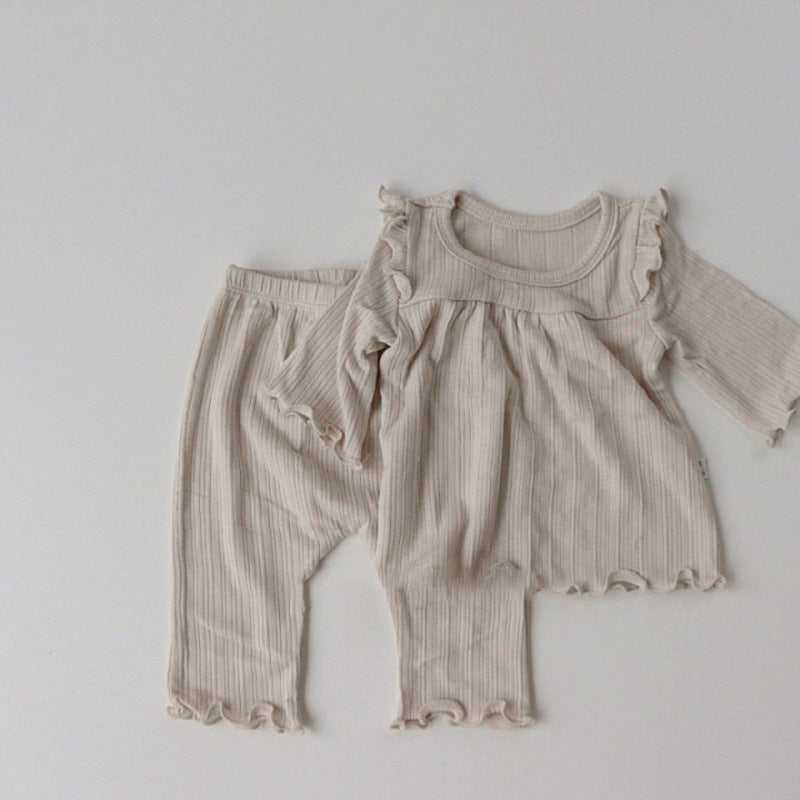 Children's clothing Baby undersuit Cotton soft baby pajamas Baby clothes Baby house suit 
