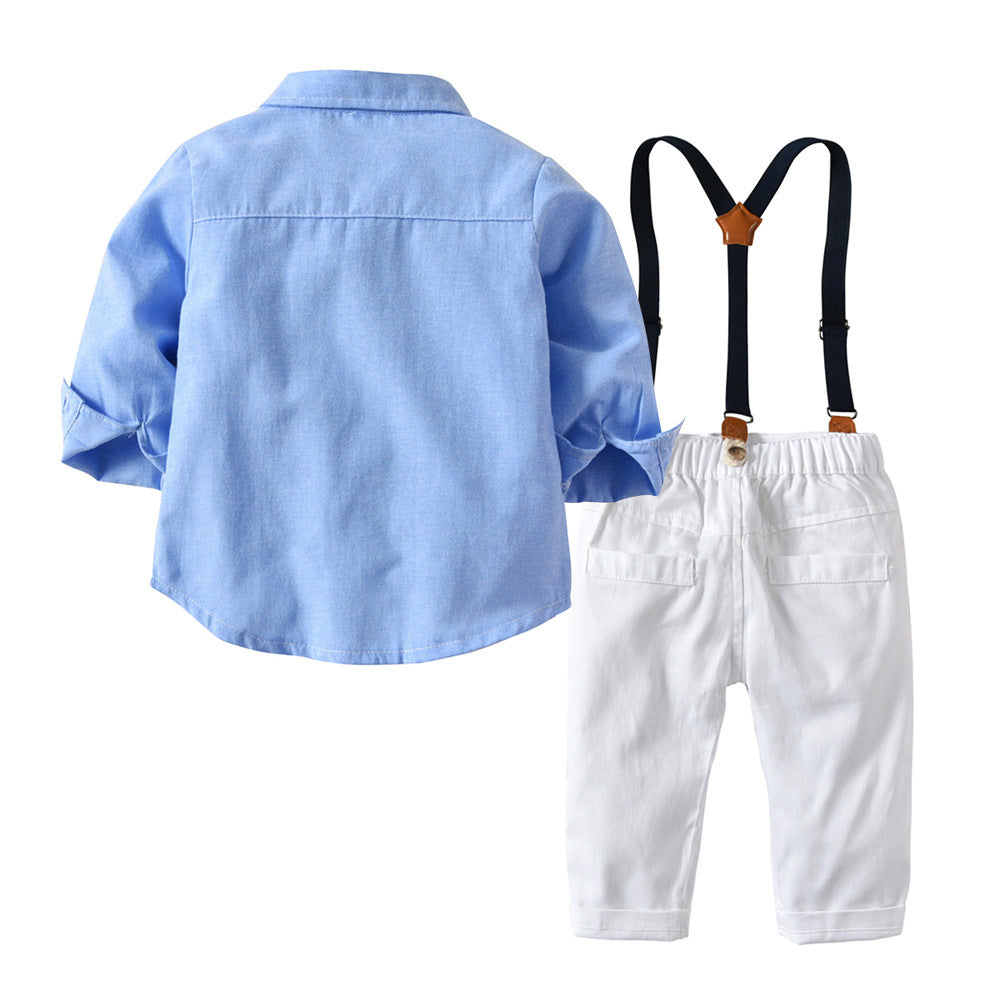 Jungen Gentleman Lätzchen Hose Anzug Langarm Fliege