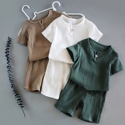 Boys and Girls Baby Short Sleeve Summer Suit