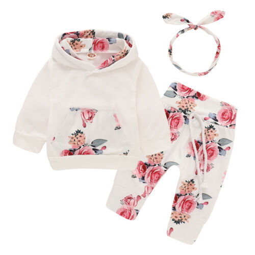 Children's suit with hood print
