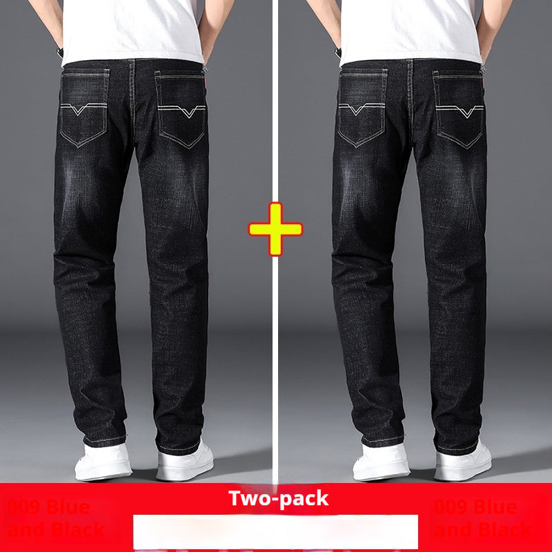 Sommer dünne Jeans Herren lose gerade