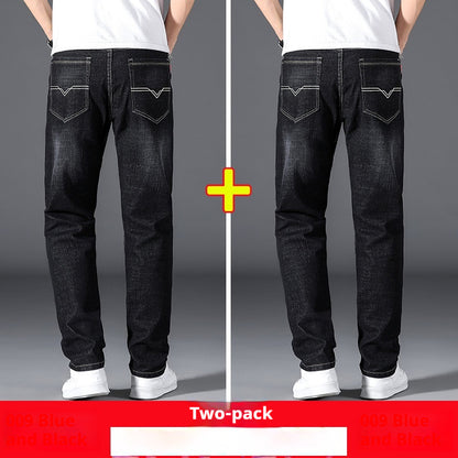 Sommer dünne Jeans Herren lose gerade