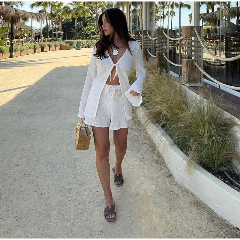 Langärmlige Schnürschuhe für Damen