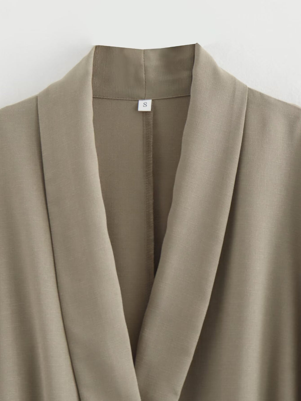 Texture Double Breasted Kimono Top Drawstring Pants Suit