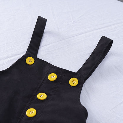Neuer Sommer Jungen Kinderkleidung Koreanischer Stil Trägeranzug Kurzarm Zweiteiliges Set