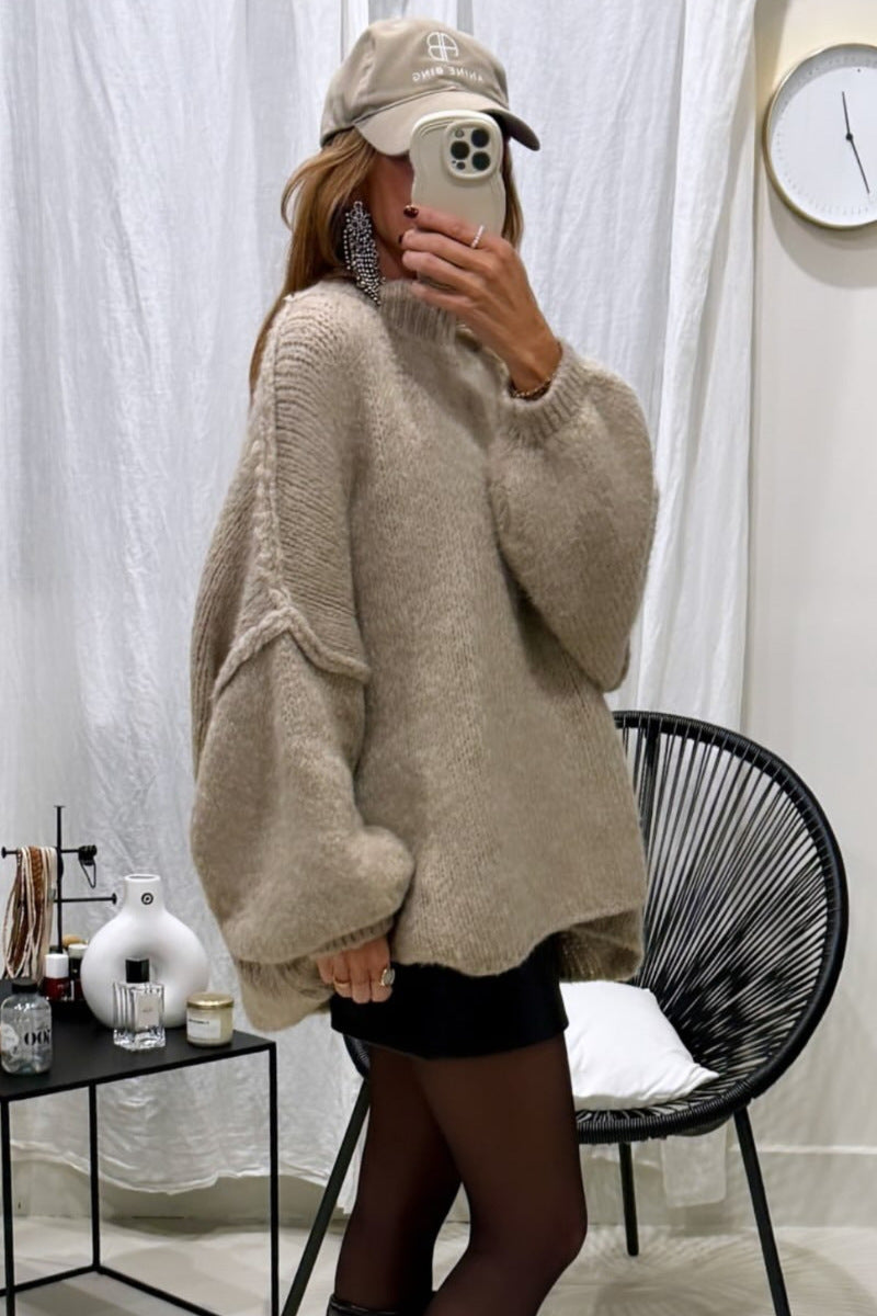 Lockerer Pullover in Übergröße