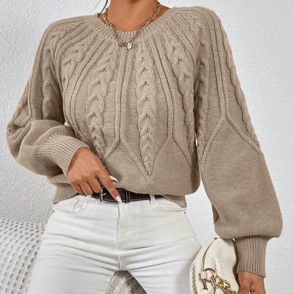 Fashion Retro Prisma Drehstrickpullover