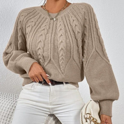 Fashion Retro Prisma Drehstrickpullover
