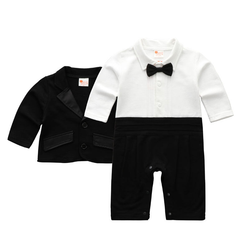 Baby Jungen Gentleman Kleid Langarm-Anzug