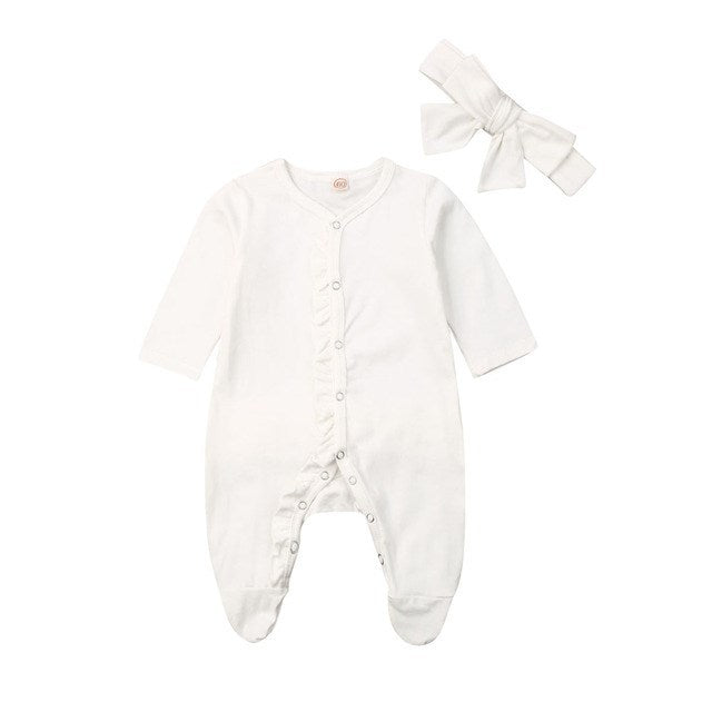 Baby Ruffle Costume Kids Romper Jumpsuit Suit Shirt Outfit