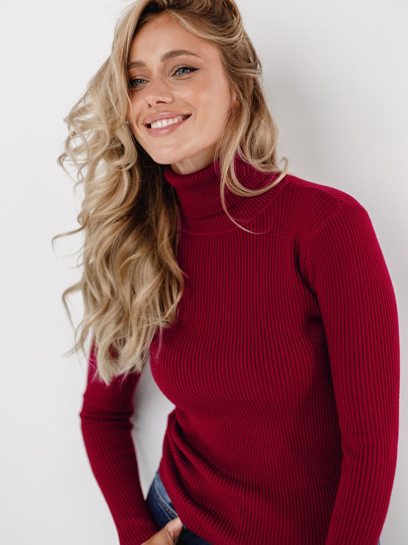 Roll kragen pullover Bottom Shirt europäisch und amerikanisch