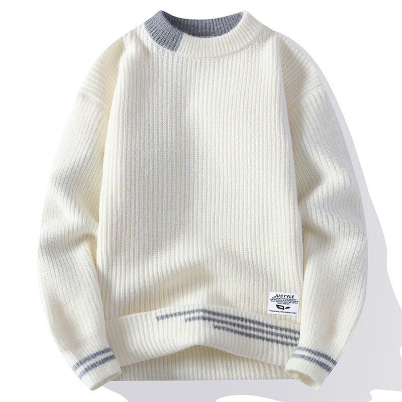 Herren-Cardigan mit mehrfarbigen Streifen
