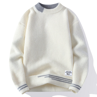 Herren-Cardigan mit mehrfarbigen Streifen
