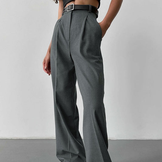 Elegante, Lockere Gerade Hose für den Alltag und Büro
