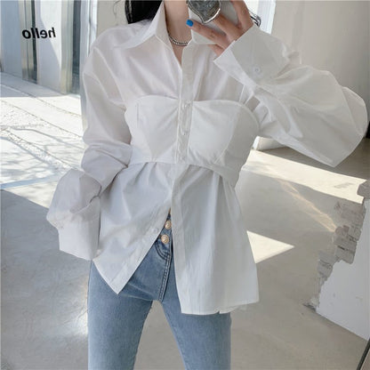 Damen-Shirt mit Design-Akzent – Exklusives Frühjahrs- und Herbstmodell