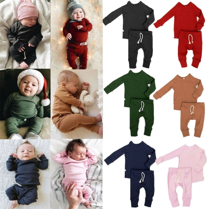 Strampler Baumwoll Trainingsanzug Set Baby Kinder Kleidung
