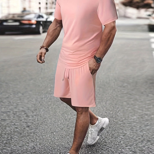 Solid color two-piece set