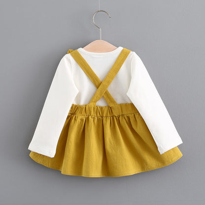Koreanische Kinderbekleidung, niedliches Hasenkleid für Mädchen, Baby-Prinzessinnenkleid