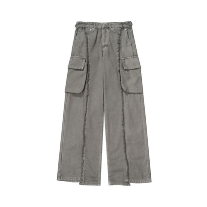 High Street American Stitching Cargo Jeans locker