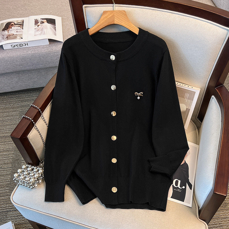 Damen Lockere Strickjacke Strickmantel