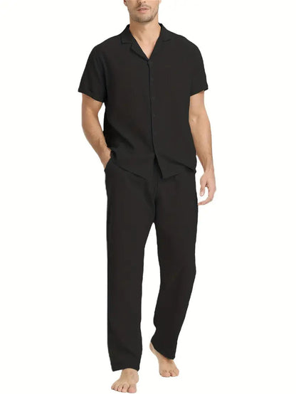 short-sleeved suit for men