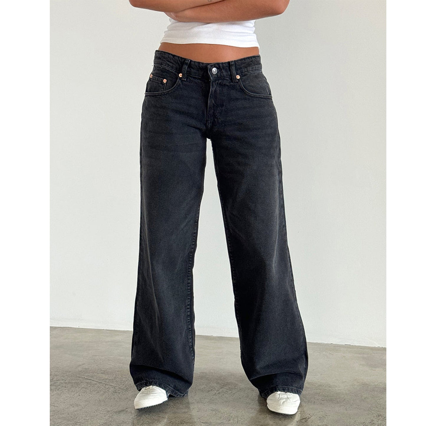 Jeans pants for women with wide legs