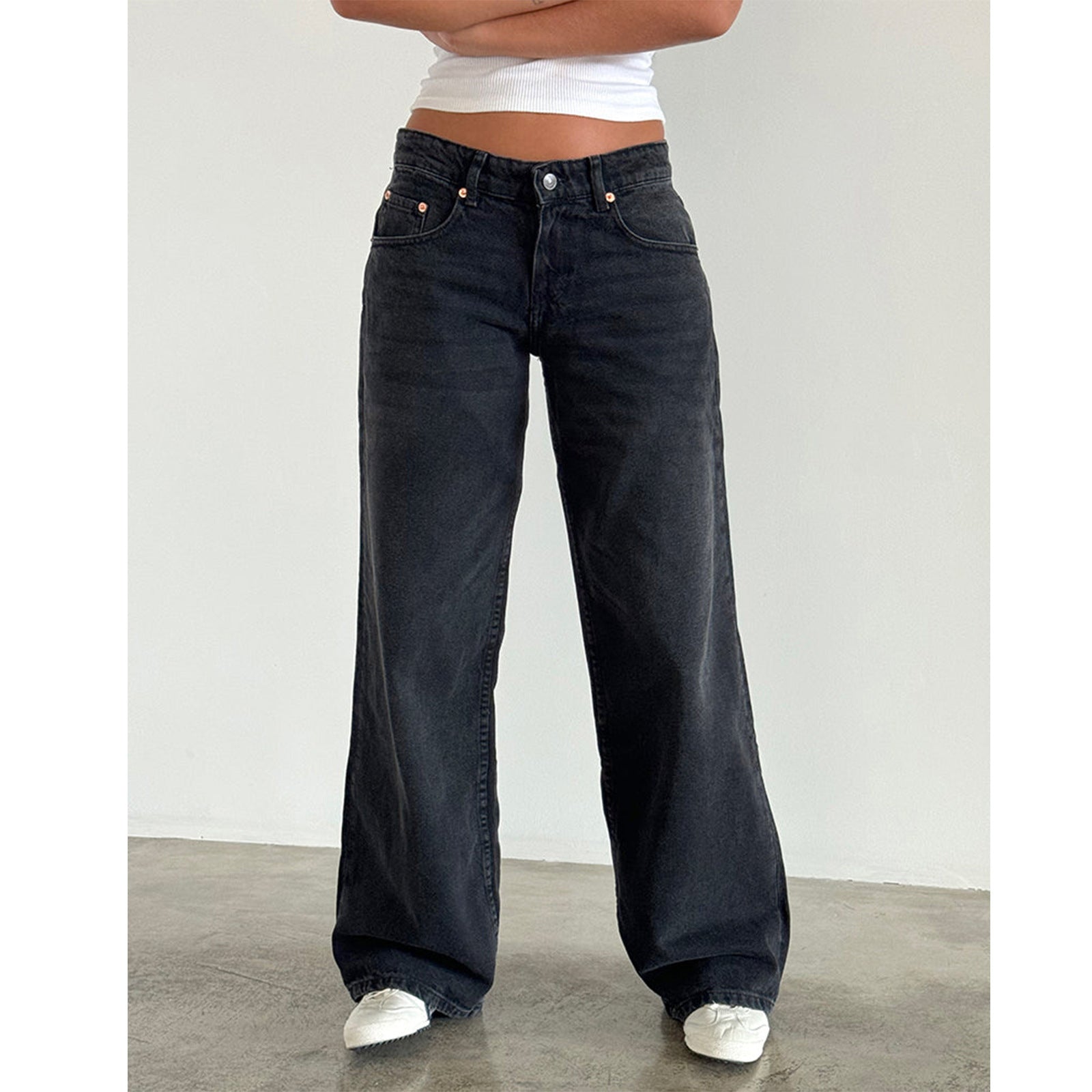 Jeans hose für Damen mit breiten Bein