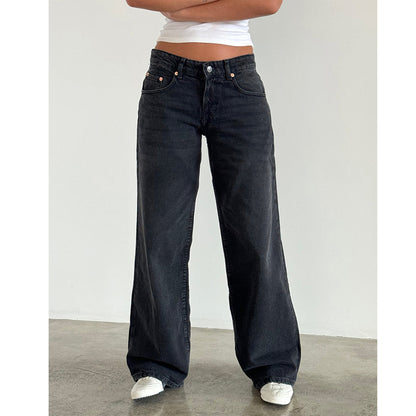 Jeans pants for women with wide legs