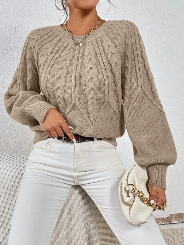Fashion Retro Prisma Drehstrickpullover