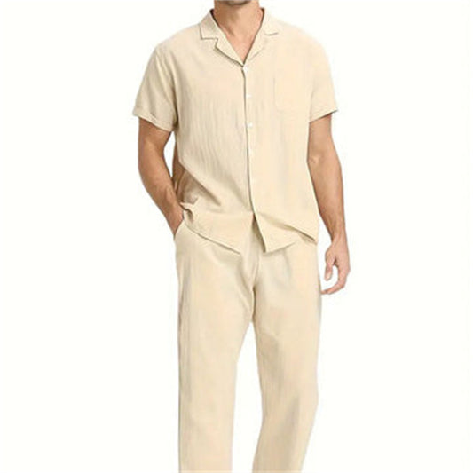 short-sleeved suit for men