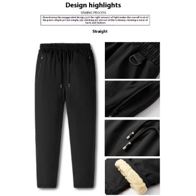 Herren-Übergröße Baumwollhose aus Graphen und Lammwolle