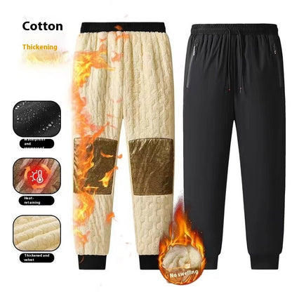 Herren-Übergröße Baumwollhose aus Graphen und Lammwolle