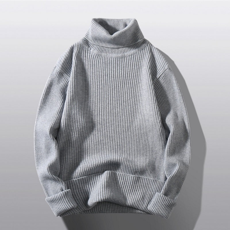 Lässiger und schlichter Strickpullover mit Streifen, als Unterzieh-Strickbekleidung
