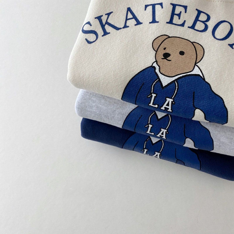 Säugling Skateboard-Bär Sweatshirt Freizeitanzug