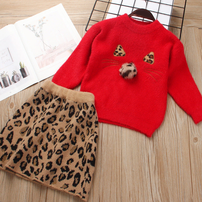 Kinder Strickpullover-Anzug
