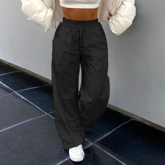 Schlanke Taille elastische Band lässige Hosen für Frauen