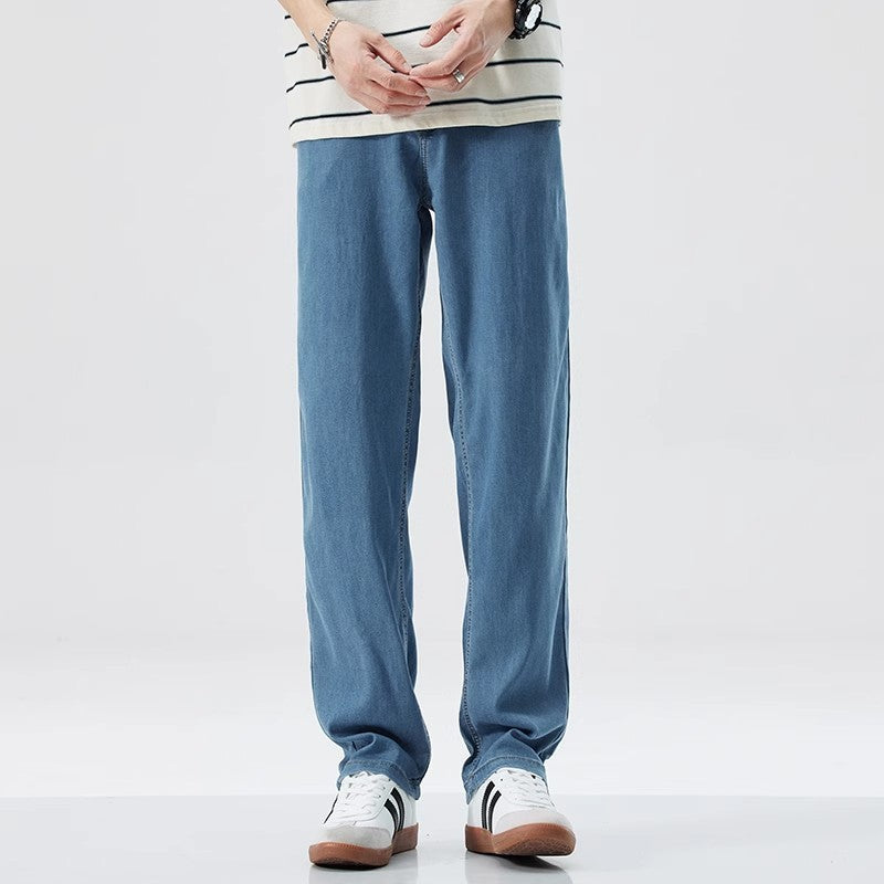 Herren Lose Gerade Eis Seide Freizeit jeans